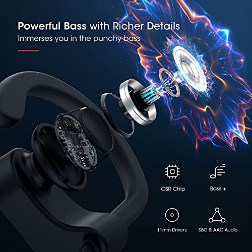 Azusky Bluetooth Earbuds: Sport, Waterproof, 16H Playtime