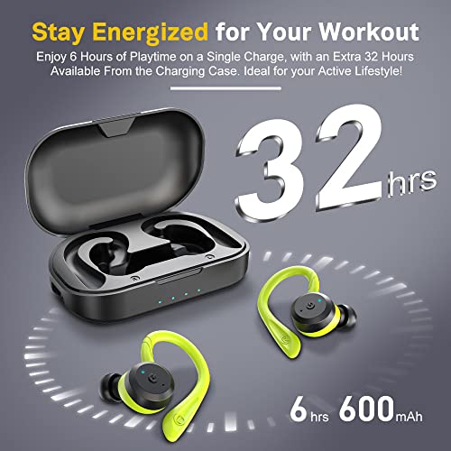 APEKX Wireless Sport Headphones 5.0, IPX7 Waterproof