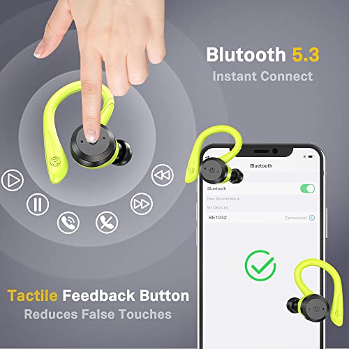 APEKX Wireless Sport Headphones 5.0, IPX7 Waterproof