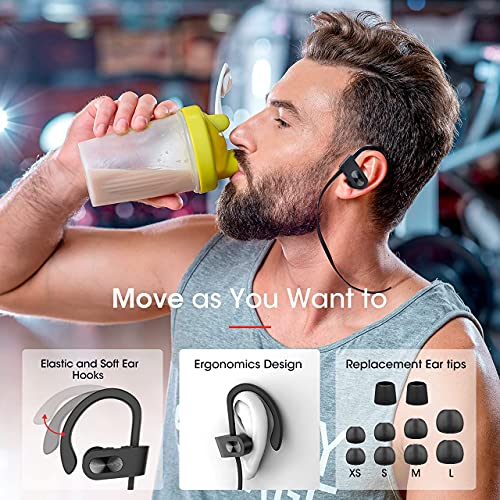 Azusky Bluetooth Earbuds: Sport, Waterproof, 16H Playtime