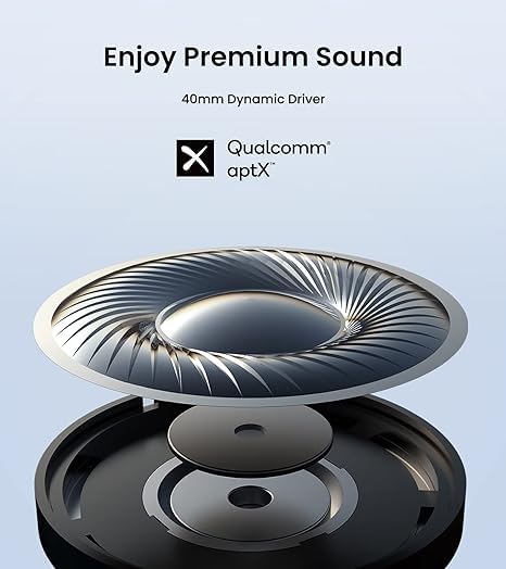W800BT Plus Wireless Headphones: 55H Playtime, Noise Canceling