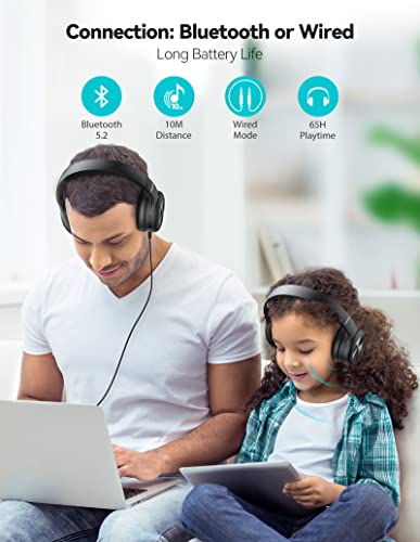 TECKNET Bluetooth Headset with AI Noise Canceling