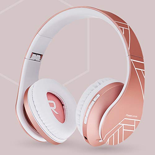 PowerLocus Bluetooth Over-Ear Headphones - Rose Gold