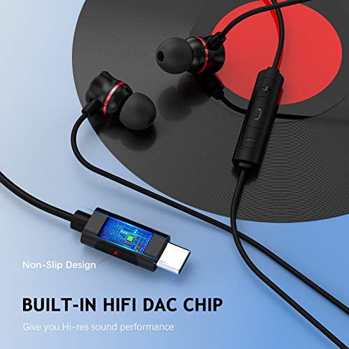 ACAGET USB-C Wired Noise Cancelling Earbuds