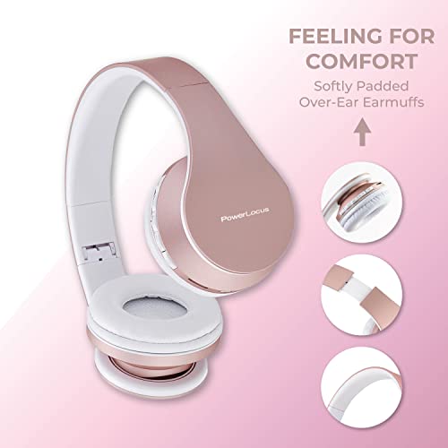 PowerLocus Wireless Over-Ear Headphones with Microphone