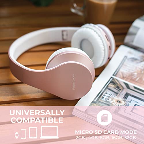 PowerLocus Wireless Over-Ear Headphones with Microphone