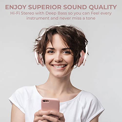 PowerLocus Wireless Over-Ear Headphones with Microphone