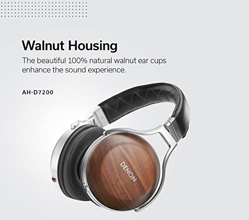 Denon AH-D7200 HiFi Over-Ear Headphones - Brown