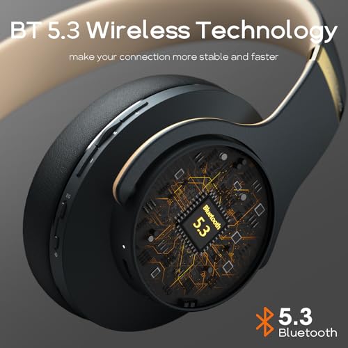 DOQAUS Wireless Headphones, 90Hrs Playtime, Hi-Fi Sound