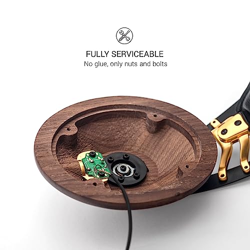 Meze 99 Classics Over-Ear Headphones – Walnut Gold