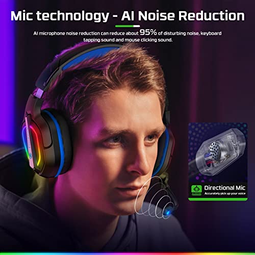 Fachixy FC200 RGB Gaming Headset for Consoles