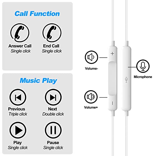 Ymdei In-Ear HiFi Wired Earphones for iPhone