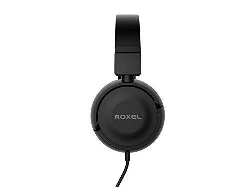 Roxel RX110 Wired Headphones with Microphone - Black