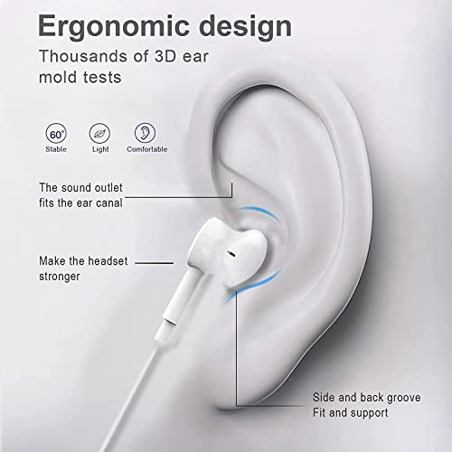 Ymdei In-Ear HiFi Wired Earphones for iPhone