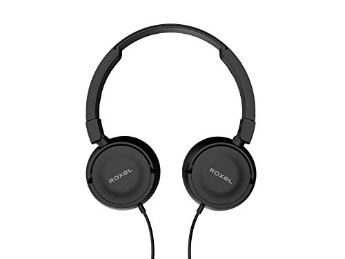 Roxel RX110 Wired Headphones with Microphone - Black