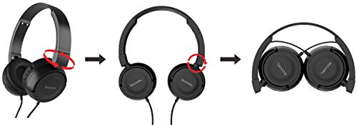 Roxel RX110 Wired Headphones with Microphone - Black