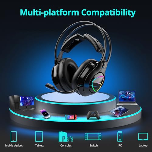 Tronsmart Alpha Gaming Headset with Microphone & LED