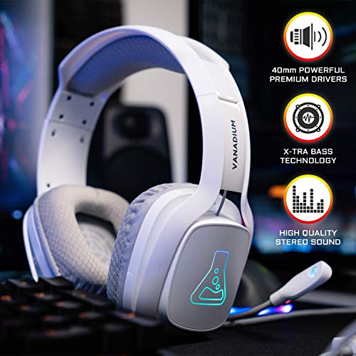 G-LAB Korp Vanadium Stereo Gaming Headset - White