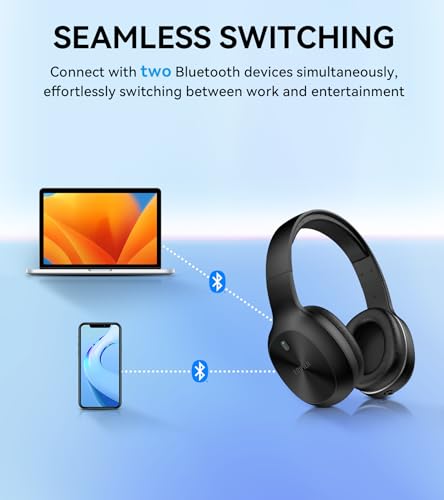 Edifier W600BT Wireless Over-Ear Headphones - Black