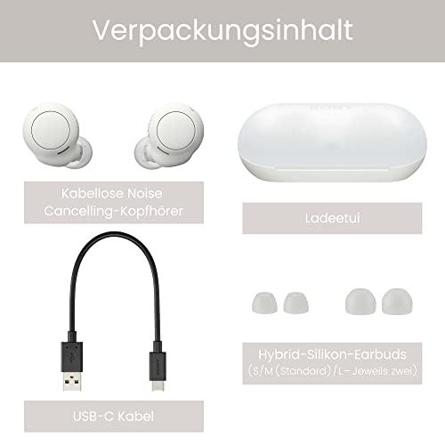 Sony WF-C500 Wireless Headphones - Pearl White