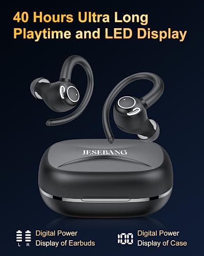 Bluetooth 5.3 Wireless Sport Earbuds with Deep Bass