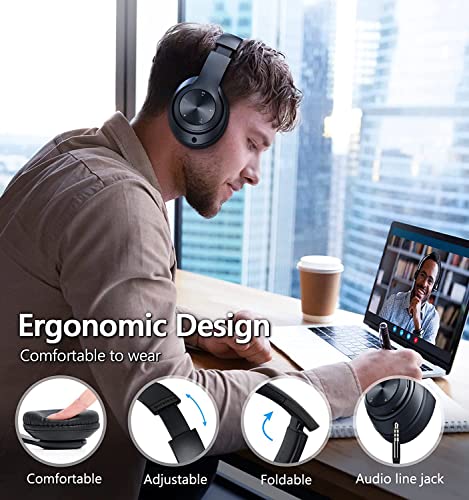 Wireless Over-Ear Headphones with Micro SD and FM