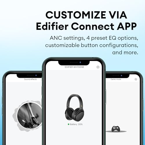 Edifier WH700NB Noise Cancelling Headphones - 68H Playtime