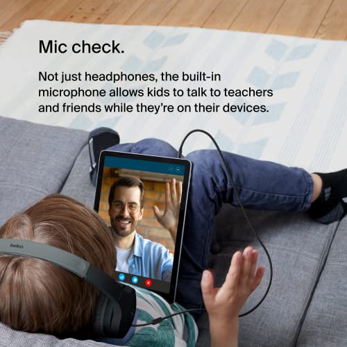 Belkin Mini Wired Headphones for Kids - Black
