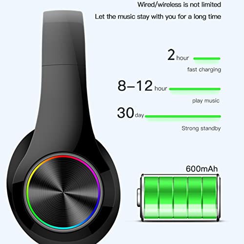 Wireless Over-Ear Headphones with Micro SD and FM