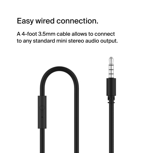 Belkin Mini Wired Headphones for Kids - Black