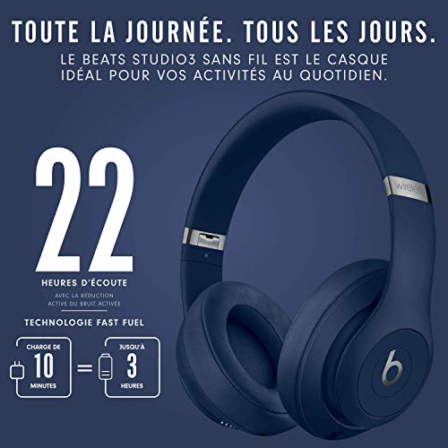 Beats Studio3 Wireless Noise-Cancelling Headphones - Blue