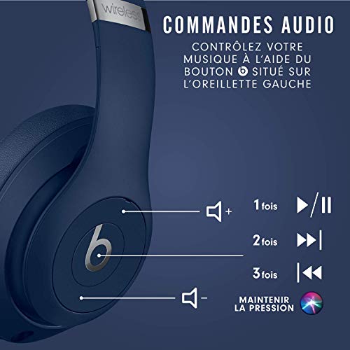 Beats Studio3 Wireless Noise-Cancelling Headphones - Blue