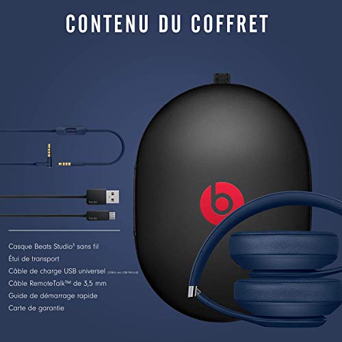 Beats Studio3 Wireless Noise-Cancelling Headphones - Blue