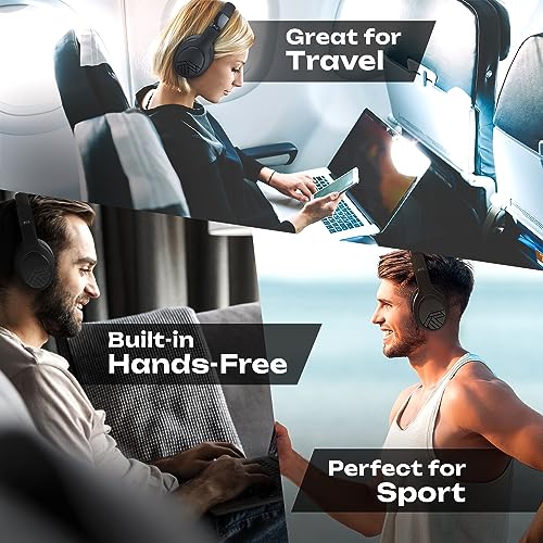 PowerLocus Wireless Over-Ear Bluetooth Headphones
