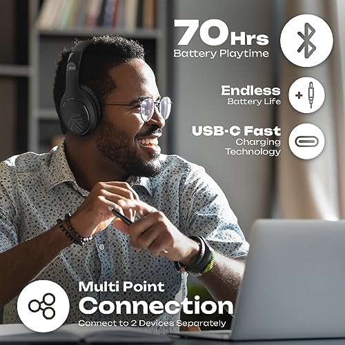 PowerLocus Wireless Over-Ear Bluetooth Headphones