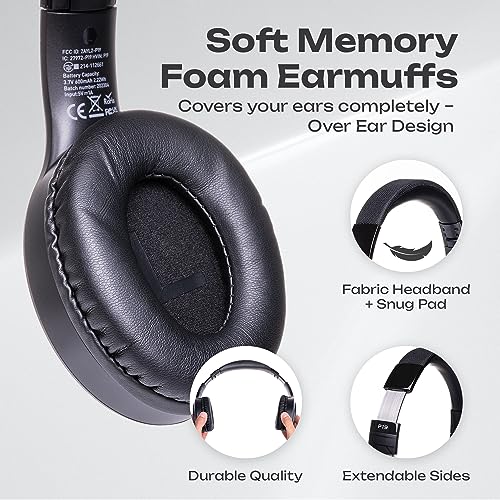 PowerLocus Wireless Over-Ear Bluetooth Headphones