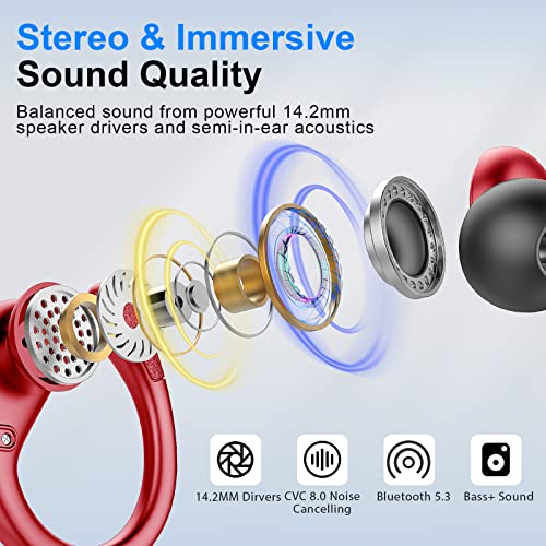Bluetooth Headphones with Hi-Fi Microphone & 75 Hours Battery