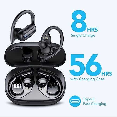 Vamout Bluetooth Sport Earbuds with Mic & Deep Bass