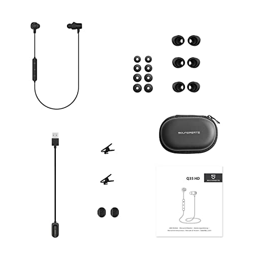 SoundPEATS Wireless Neckband Bluetooth Headphones - IPX8 Waterproof