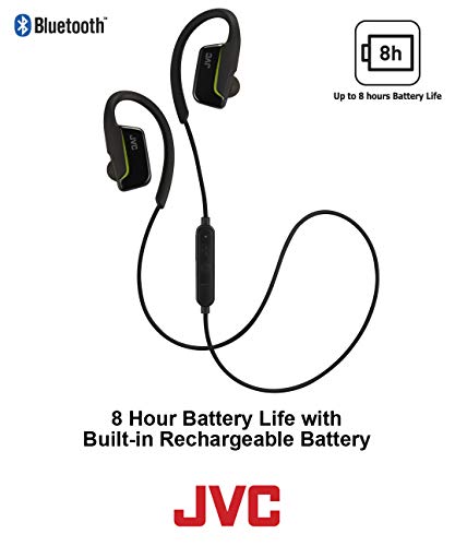 JVC Wireless Sport Earclip Headphones - Black