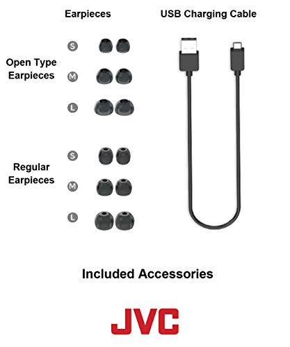 JVC Wireless Sport Earclip Headphones - Black