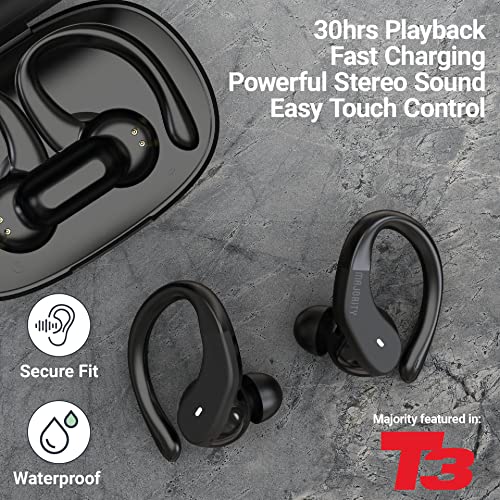 Majority TRU Sport TWS Bluetooth Earbuds – 30 Hours Battery