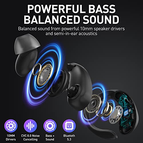 OYIB Bluetooth Sports Earbuds with 40H Playtime