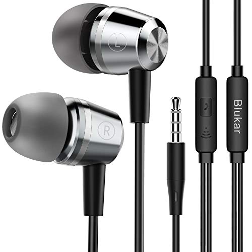 Blukar Noise-Isolating In-Ear Headphones with Mic