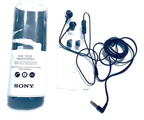 Sony MDR-EX155AP In-Ear Headphones - Black