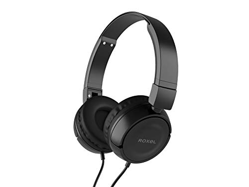 Roxel RX110 Wired Headphones with Microphone - Black