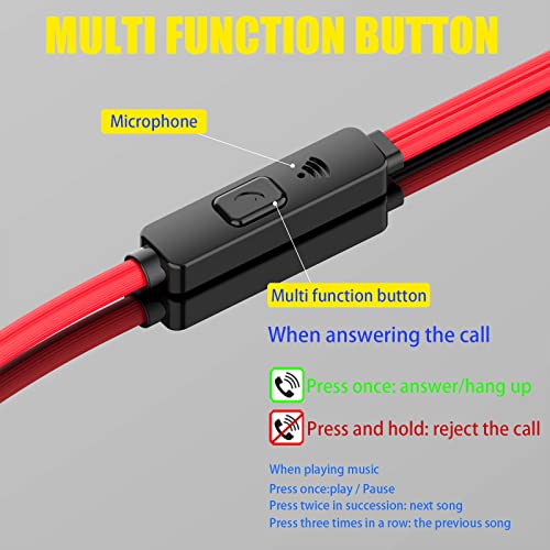 4-Pack Wired Earbuds with Microphone and Bass