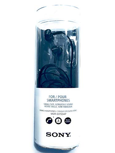 Sony MDR-EX155AP In-Ear Headphones - Black