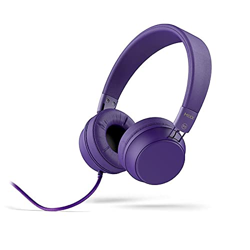 Mixx Audio OX1 Foldable On-Ear Headphones – Purple