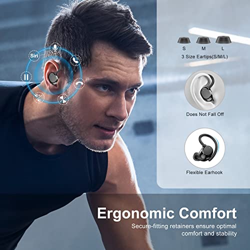 Bluetooth 5.3 Wireless Sports Earbuds with Deep Bass